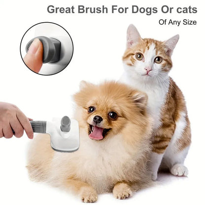 2‑in‑1 Pet Grooming & Deshedding Massage Brush