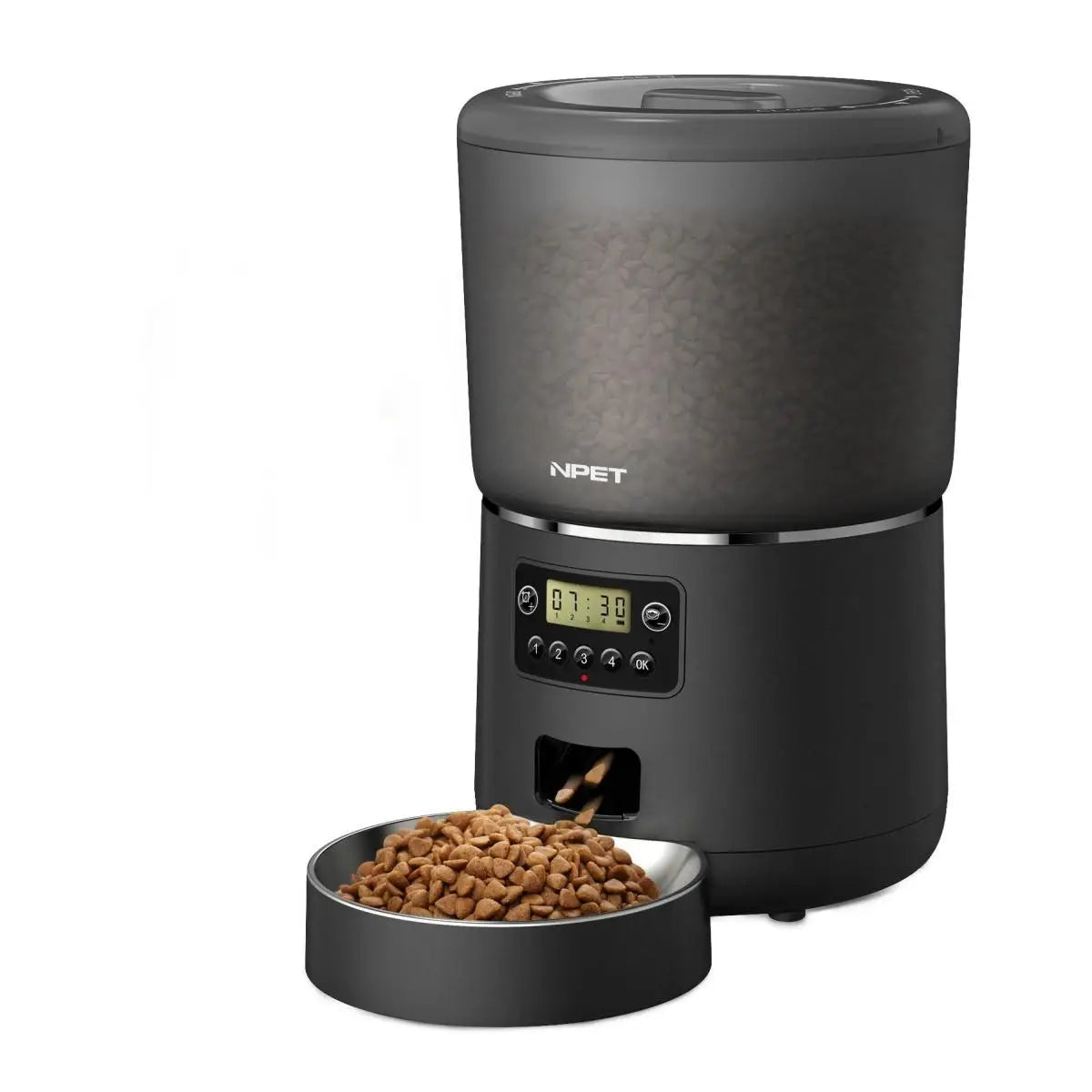 Automatic Smart Pet Feeder with Stainless Steel Bowl