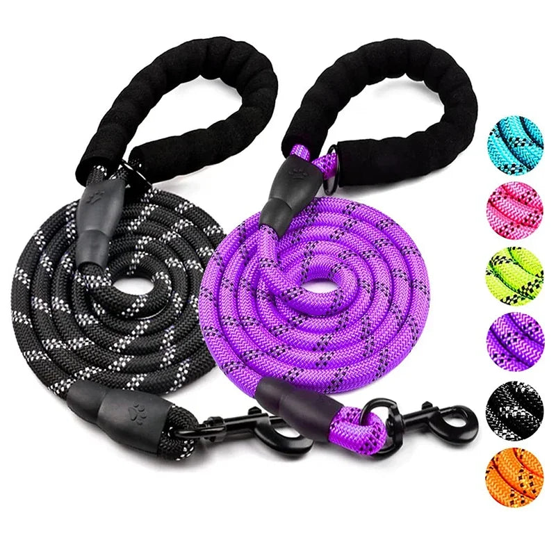 Strong Reflective Dog Leash – Durable Pull‑Resistant Lead for Small, Medium & Large Dogs