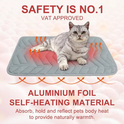 Self Warming Cat Bed Mat Self Heating Dog Pad