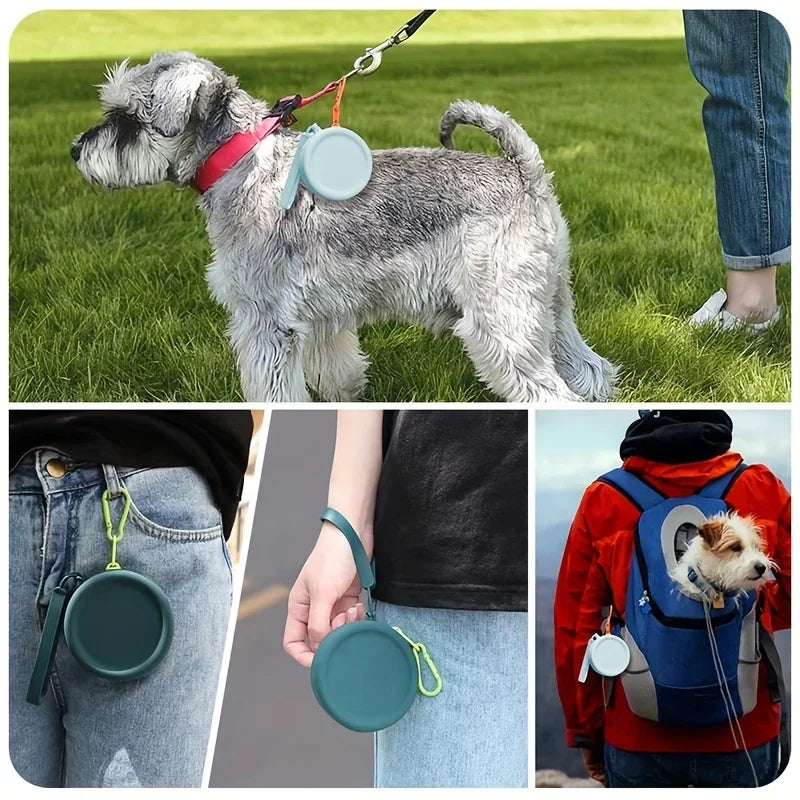 Silicone Dog Treat Training Pouch – Waterproof Outdoor Snack Bag for Dog Training & Walks