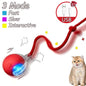 2‑Pack Interactive Rolling Cat Toys – Rechargeable Smart Balls with Faux Tail & Mouse‑Like Movement