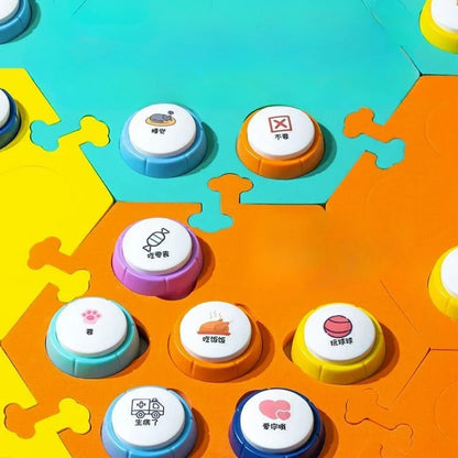 Pet Communication Buttons – Recordable Dog & Cat Training Buttons with Clicker‑Style Sound Cues