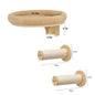 Cat Wall Mounted Climbing Ladder and Cat Hammock with Scratching Post