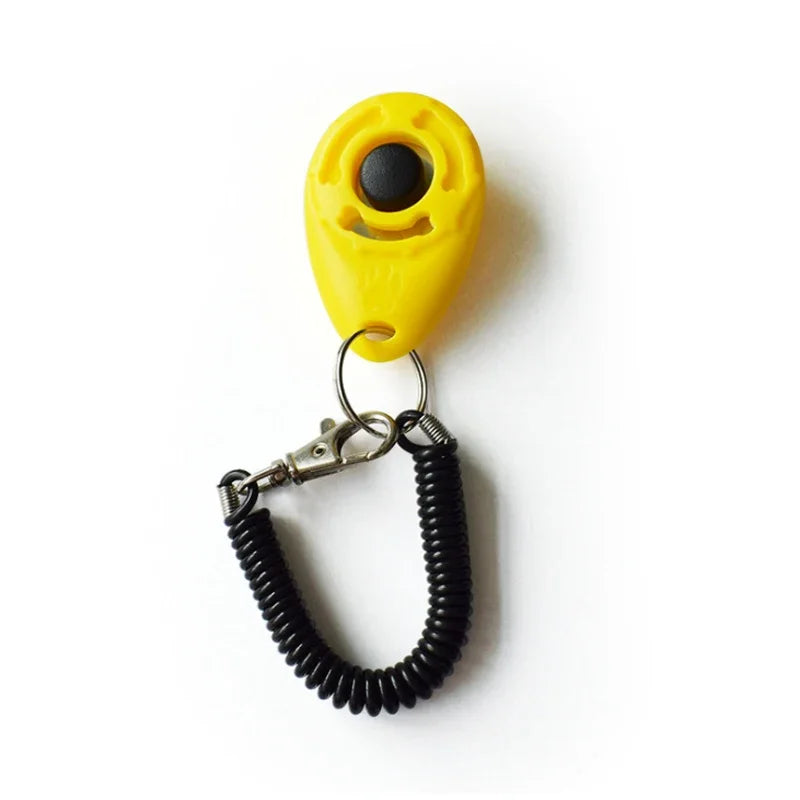 Dog Training Clicker with Adjustable Wrist Strap – Plastic Sound Trainer for Dogs & Cats