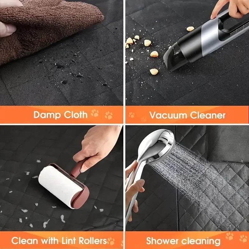 Waterproof Dog Car Seat Cover – Nonslip Hammock‑Style Back Seat Protector for Cars & Trucks