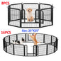 Foldable Metal Dog Playpen with Door – Heavy‑Duty Indoor/Outdoor Pet Fence for Yard, RV Camping & DIY Enclosures