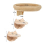 Cat Wall Mounted Climbing Ladder and Cat Hammock with Scratching Post