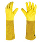 Thorn-Proof Leather Garden Gloves with Forearm Protection