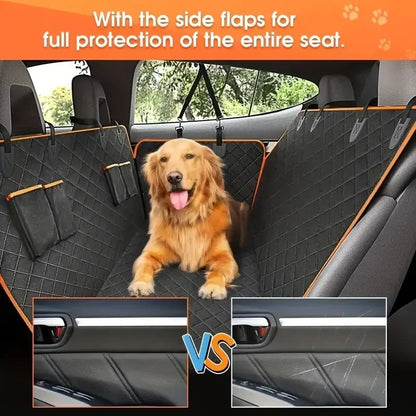 Waterproof Dog Car Seat Cover – Nonslip Hammock‑Style Back Seat Protector for Cars & Trucks