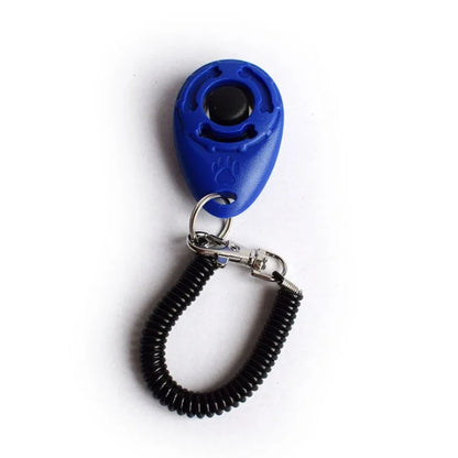 Dog Training Clicker with Adjustable Wrist Strap – Plastic Sound Trainer for Dogs & Cats