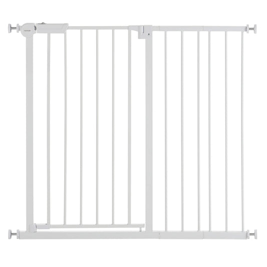 Tall Walk‑Through Safety Gate – 28/30/36" Pressure‑Mounted Pet & Child Gate with Easy‑Step Door and Wall Cups