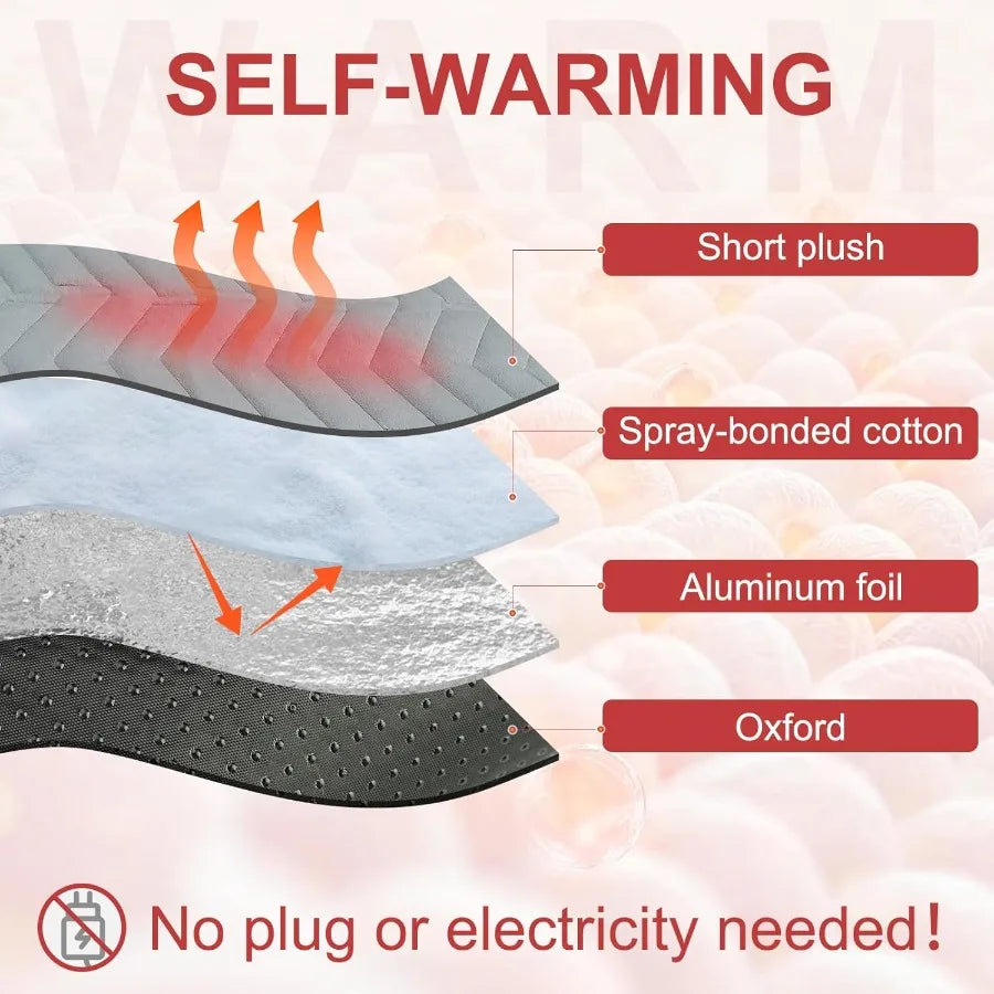 Self Warming Cat Bed Mat Self Heating Dog Pad
