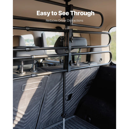 Adjustable Metal Dog Car Barrier – Strong Universal‑Fit Vehicle Gate Divider for Cars & Trucks