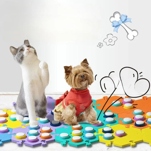 Pet Communication Buttons – Recordable Dog & Cat Training Buttons with Clicker‑Style Sound Cues