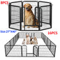 Foldable Metal Dog Playpen with Door – Heavy‑Duty Indoor/Outdoor Pet Fence for Yard, RV Camping & DIY Enclosures