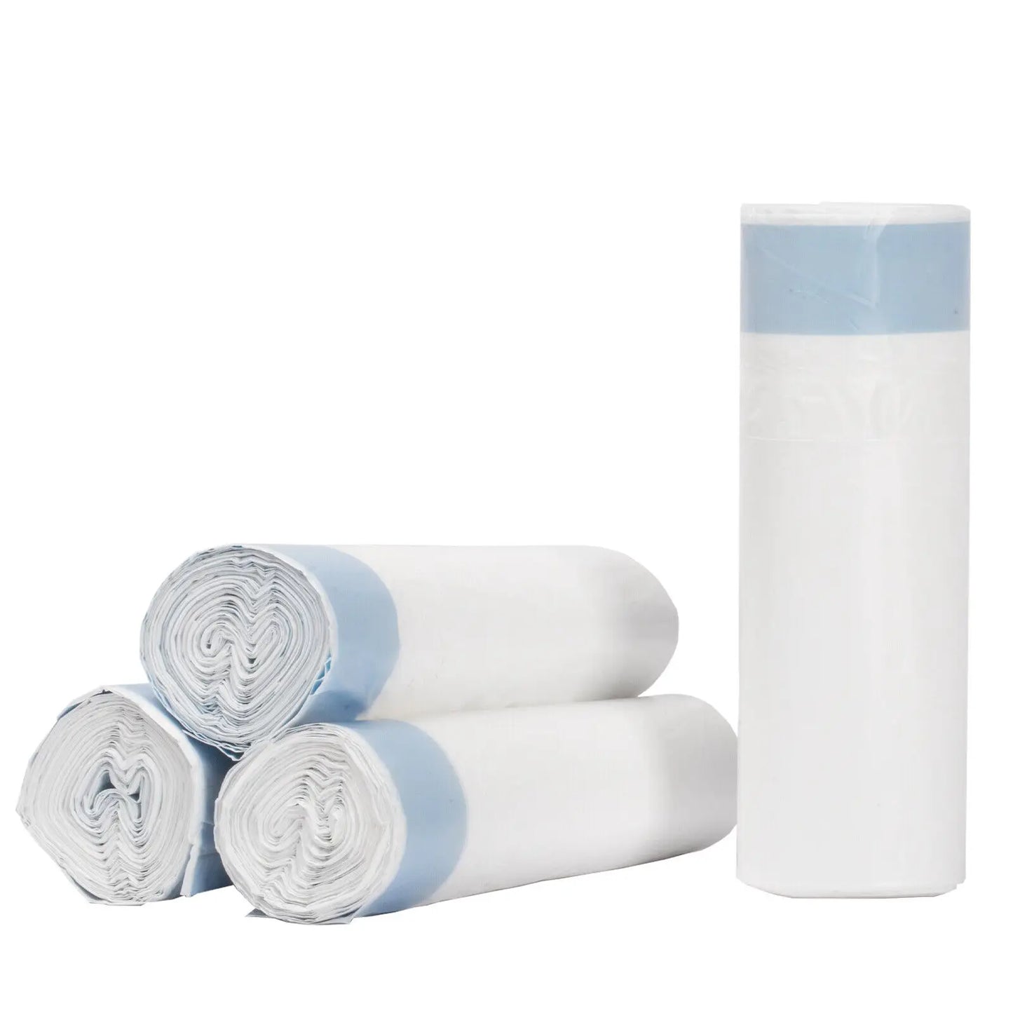 Self‑Cleaning Cat Litter Box Liners – Drawstring Poop Bags, 17×19" (45×50 cm), 4 Rolls, 60‑Count