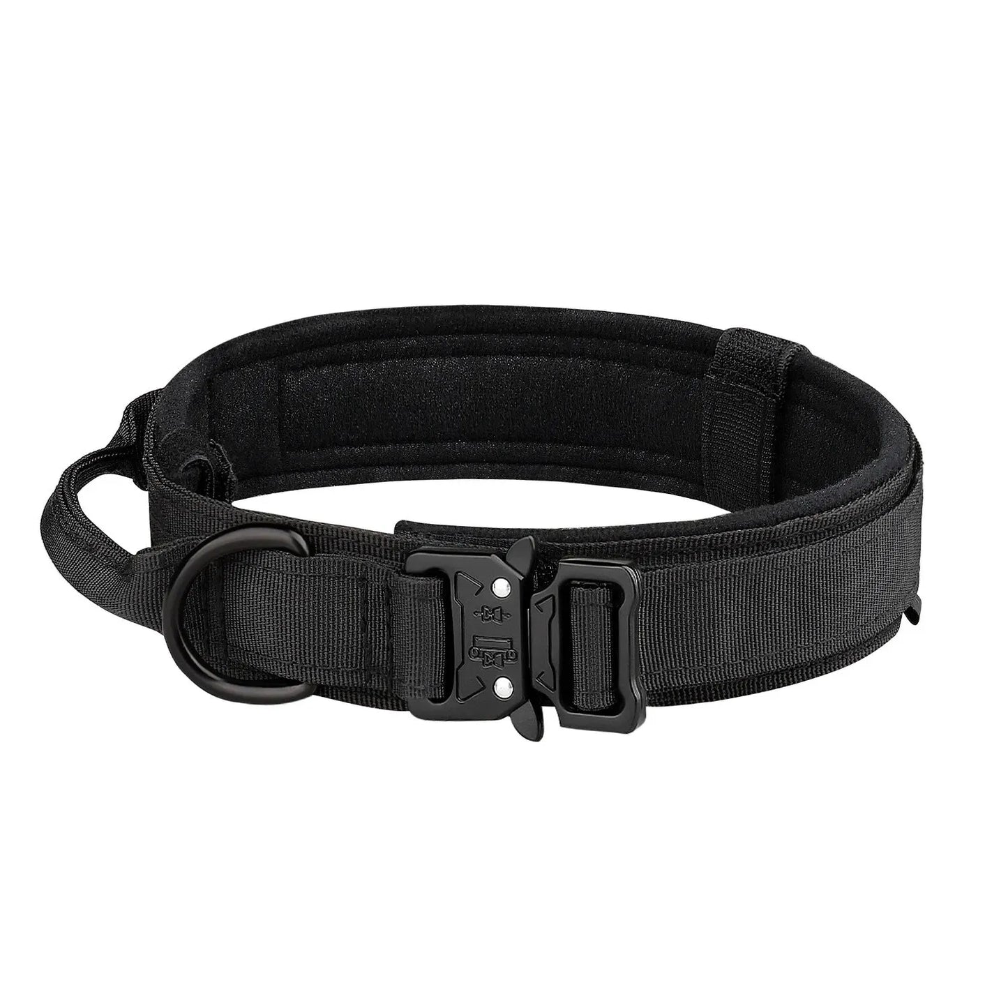 Tactical Nylon Dog Collar – Heavy‑Duty Training Collar with Metal Buckle for Medium & Large Dogs